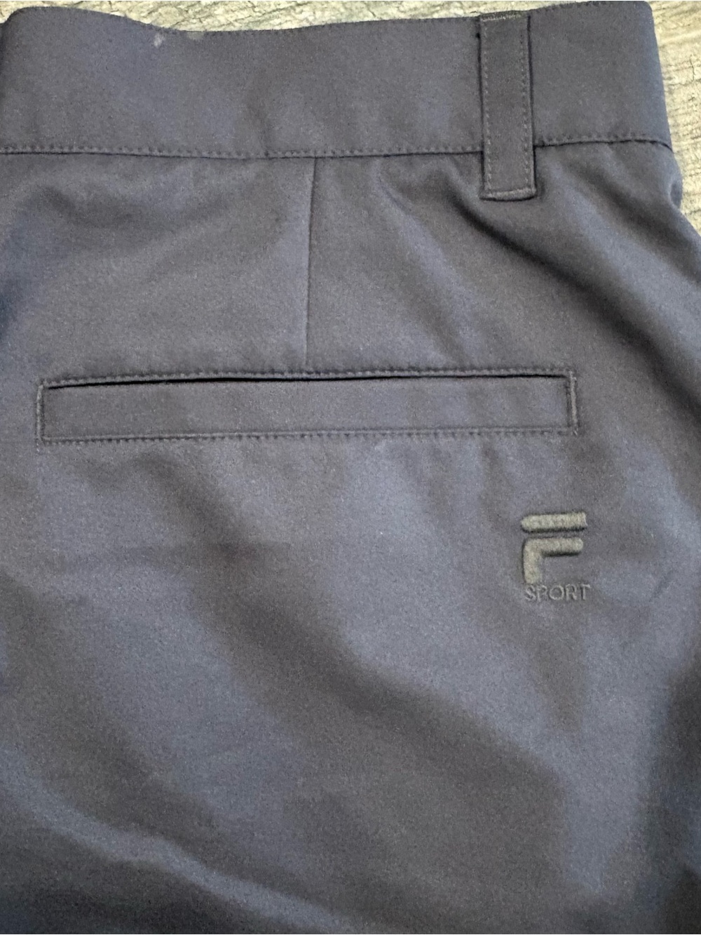 Fila Sport Golf Shorts Men's Sz 32 Blue Gray Flat Front Quick Dry Athletic - Picture 4 of 7